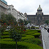 Wenceslas Square - business and shopping centre of Prague